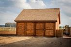 wooden garage